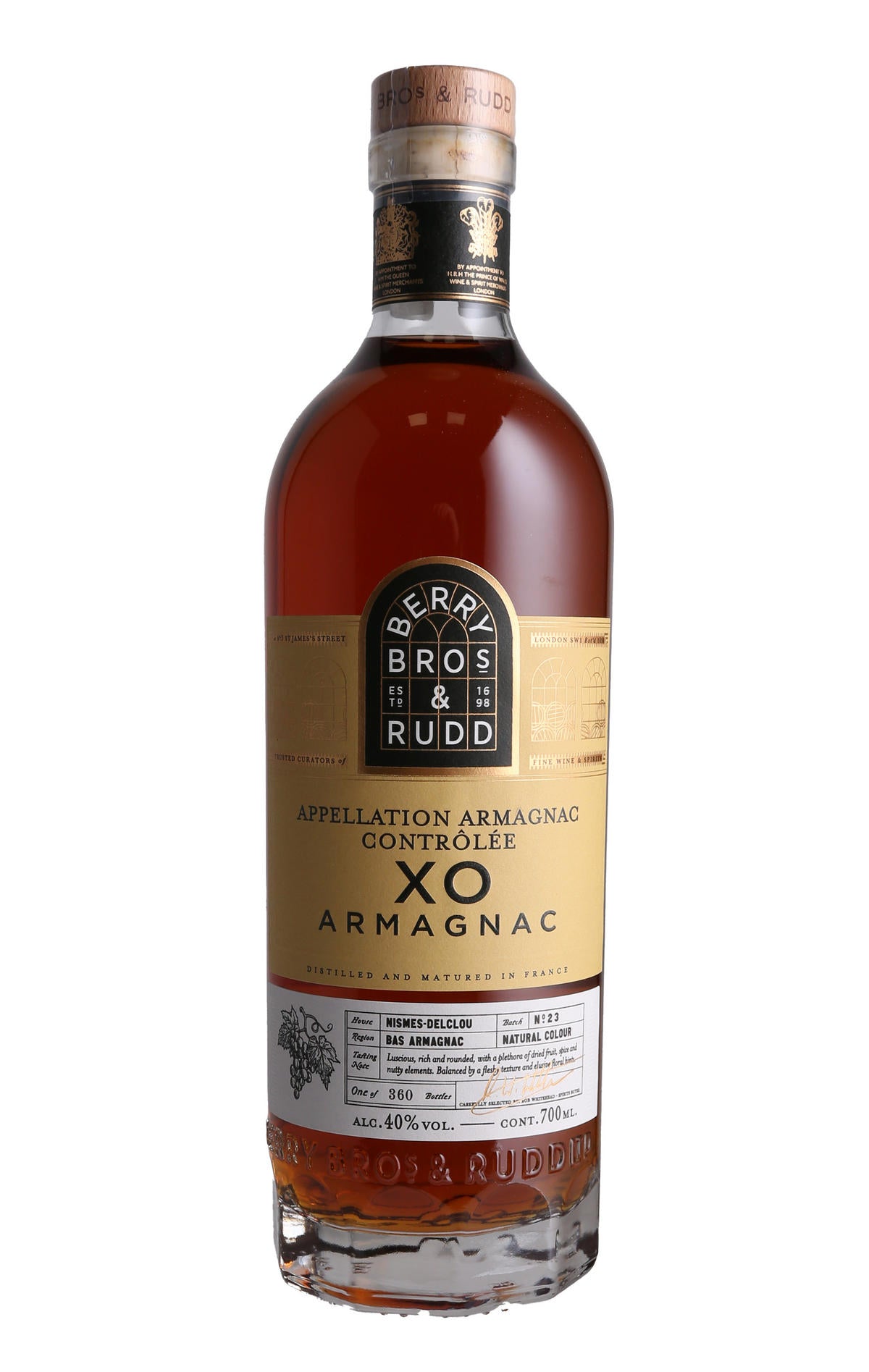 Berry Bros. & Rudd XO Armagnac, J. Nismes-Delclou (40%)
