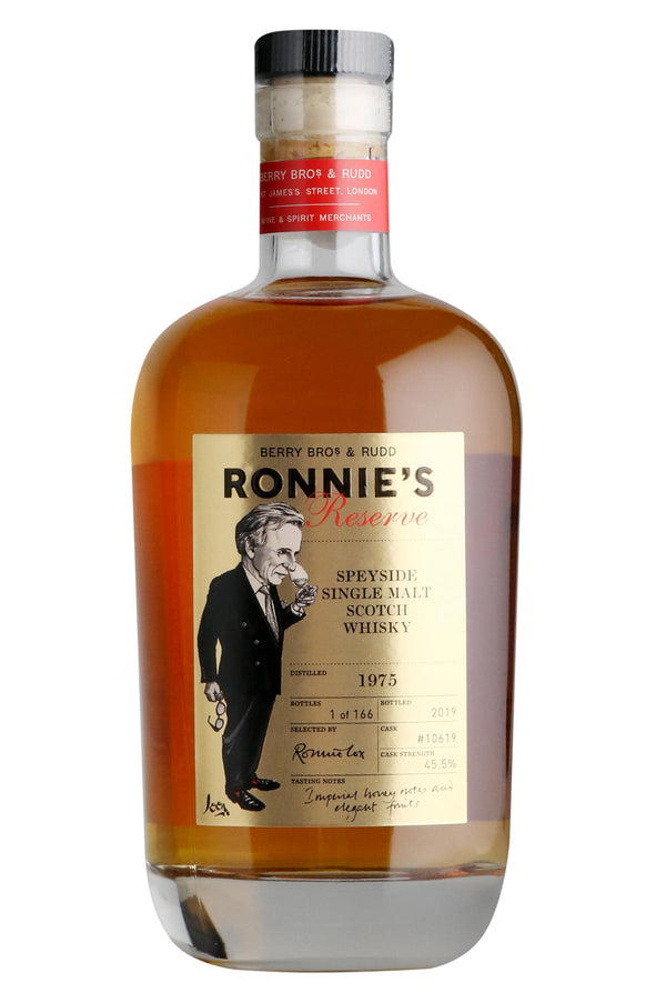 1975 Ronnie's Reserve, Cask Ref 10619, Speyside, Single Malt Scotch Whisky, 45.5%