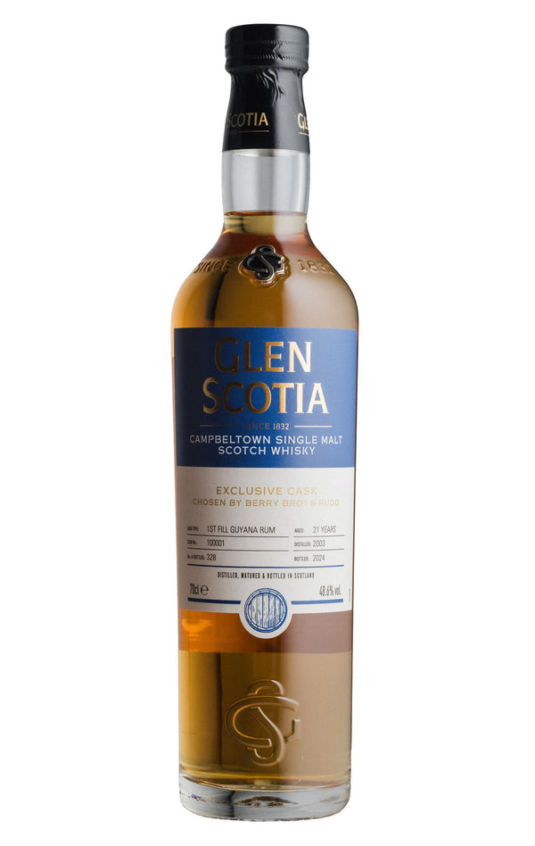 2003 Glen Scotia BB&R Excl. Rum Cask #100001 21 Yr-Old Campbeltown Single Malt Scotch Whisky (48.6%)