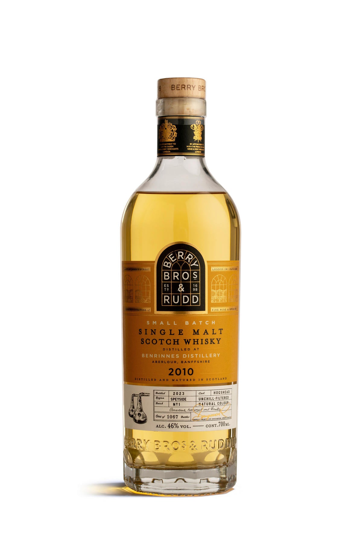 2010 Berry Bros. & Rudd Benrinnes, Small Batch, Speyside, Single Malt Scotch Whisky (46%)
