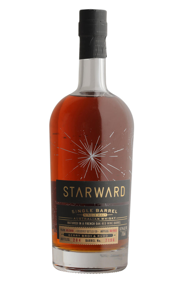 2018 Starward, French Oak Red Wine Barrique BBR Exclusive Cask Single Malt Whisky Australia (56.2%)