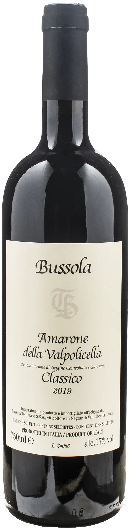 2019 Amarone della Valpolicella Classico, BG, Tommaso Bussola, Veneto, Italy
