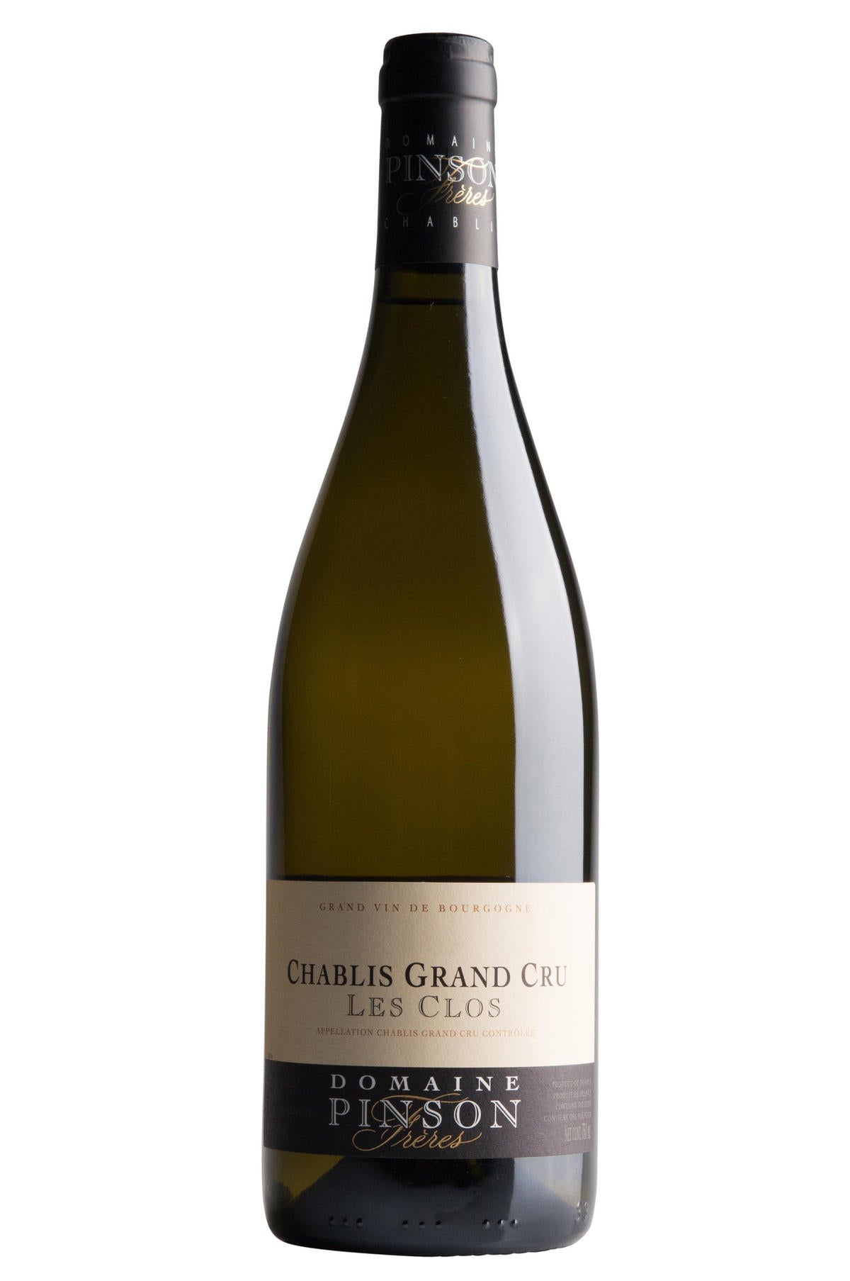 2019 Chablis, Les Clos, Grand Cru, Domaine Pinson Frères, Burgundy