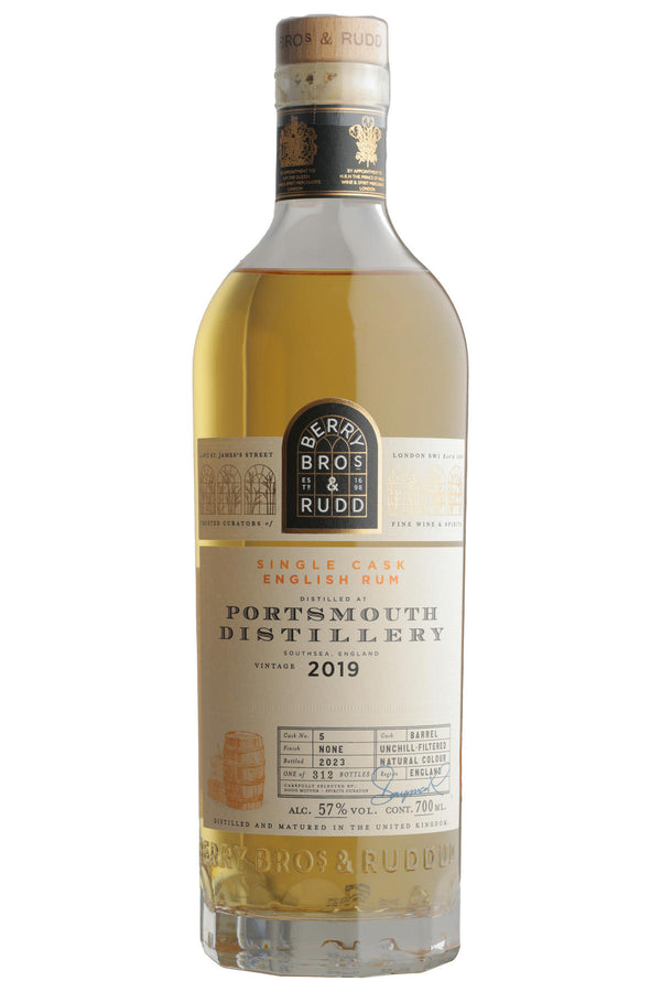 2019 Berry Bros. & Rudd Portsmouth Rum, Cask Ref. 5, Bottled 2023, England (57%)
